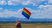 Photo Rainbow flag