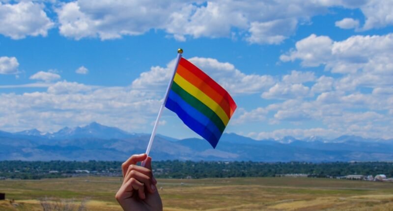 Photo Rainbow flag